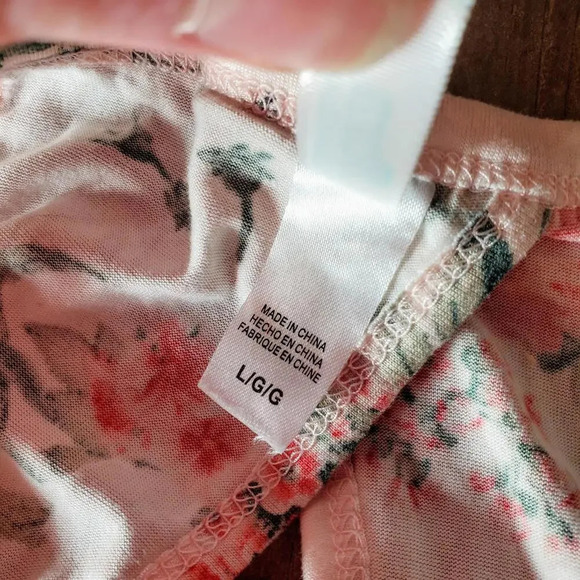 Flora by Flora Nikrooz Sleeveless Floral Blouse Keyhole Back Size Large - Picture 5 of 15